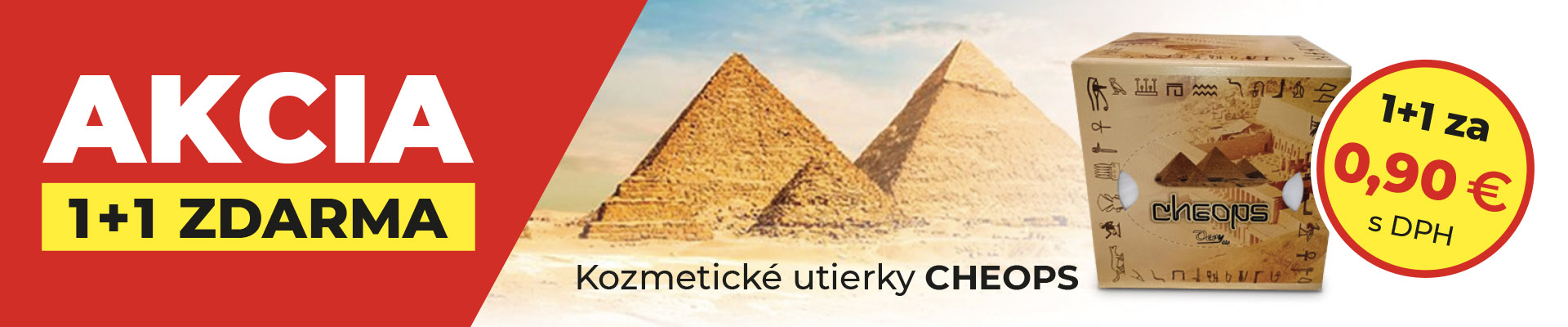 Kozmetické servítky 1+1 